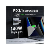 UGREEN NEXODE 140W GaN Tech Chip, 3 Ports Charger for Phones, Tablets, Ipads, Laptops & MacBooks - CD289 90549
