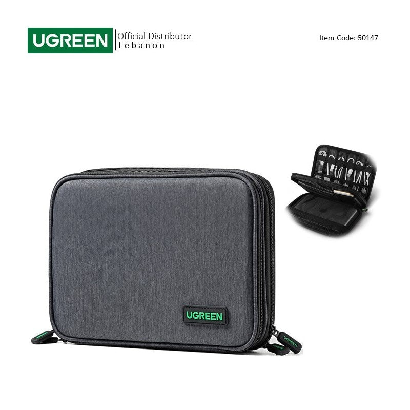 UGREEN Portable Electronic Organizer Case, Multi-functional Storage Bag, IPAD & Accessories - LP139 50147