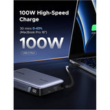 UGREEN Power Bank 145W, 3 Ports, 20000 mAh, Fast Charging for Laptops, MacBooks, Smartphones, Tablets - PB551 55992B