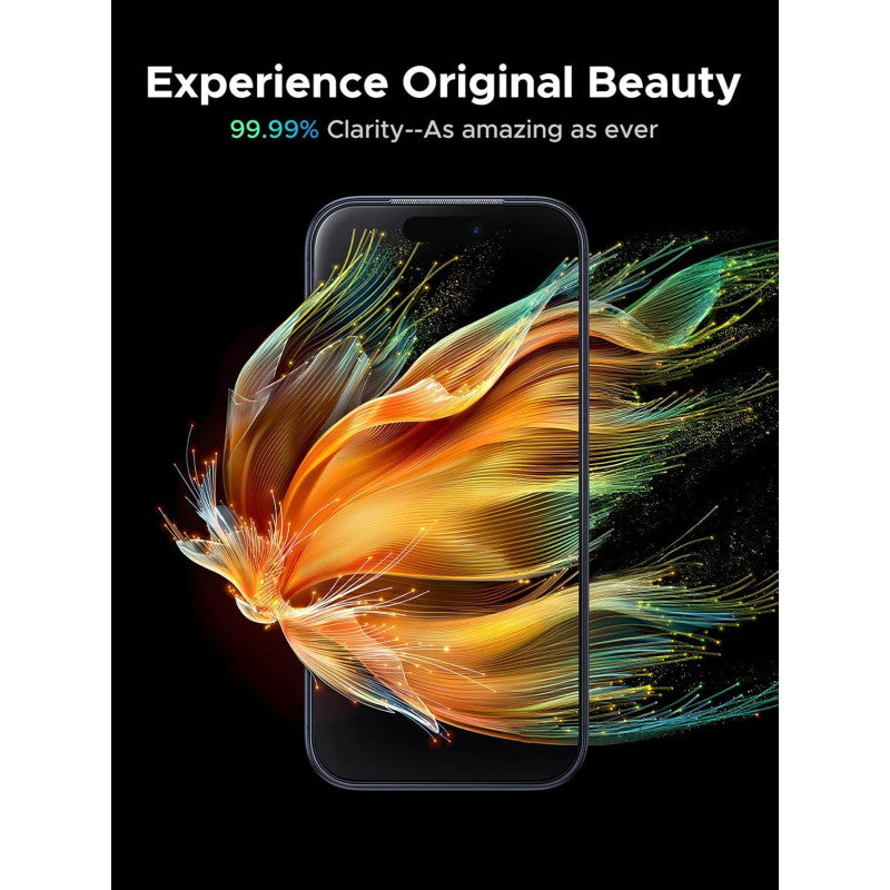 UGREEN Premium 2-Pack Tempered Glass Screen Protector for iPhone 17 Series, Crystal Clear Clarity - 95447 95524 95570