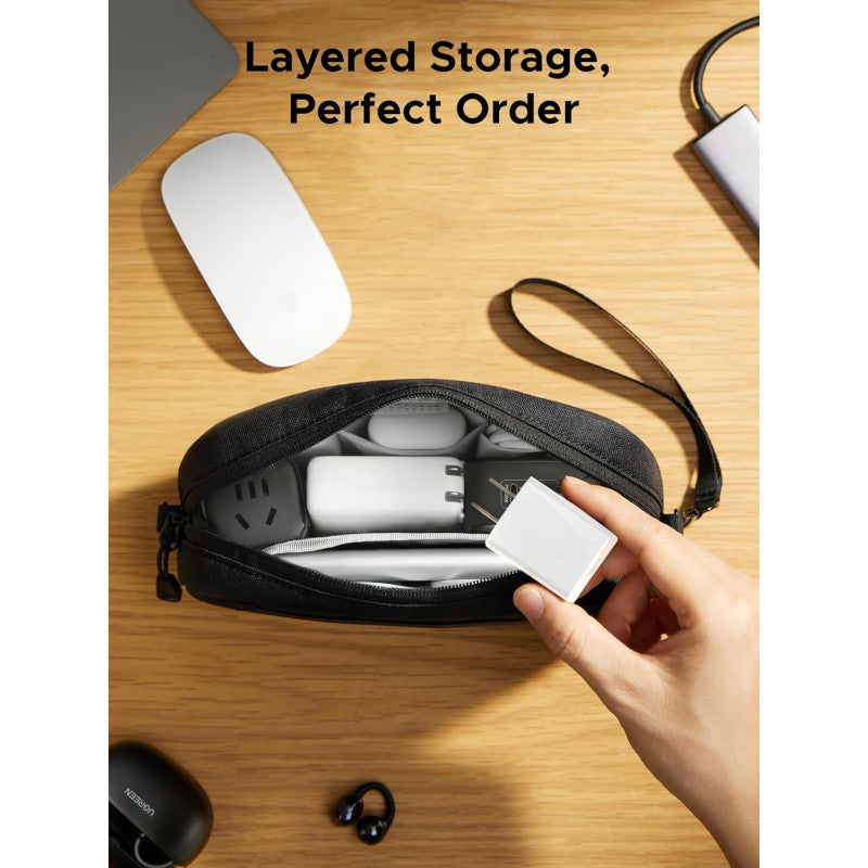 UGREEN Premium Water-Resistant Electronics Travel Organizer Luxury Tech EDC Pouch - LP930 65555