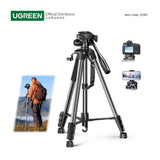 UGREEN Professional Camera Tripod Adjustable Height from 53.5 to 175cm with Mobile Phone Holder and Travel Bag - LP661 15187
