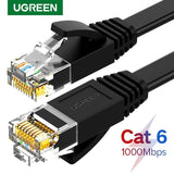 UGREEN RJ45 Cat6 Patch Cord Ethernet Flat Design Cable, Available in 0.5M, 1M, 3M, 5M, 10M, 30M - NW102