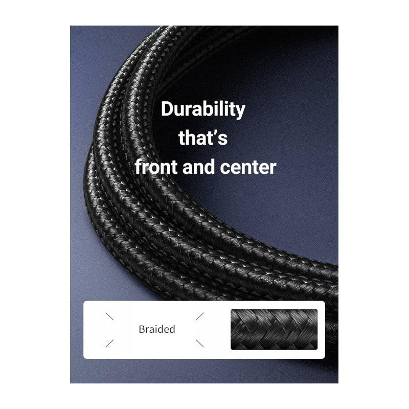 UGREEN RJ45 Cat7 F/FTP Patch Cord Ethernet Cable, with Cotton Braid, Available in 0.5M, 1M, 2M, 3M, 5M, 10M - NW150