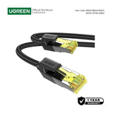 UGREEN RJ45 Cat7 F/FTP Patch Cord Ethernet Cable, with Cotton Braid, Available in 0.5M, 1M, 2M, 3M, 5M, 10M - NW150