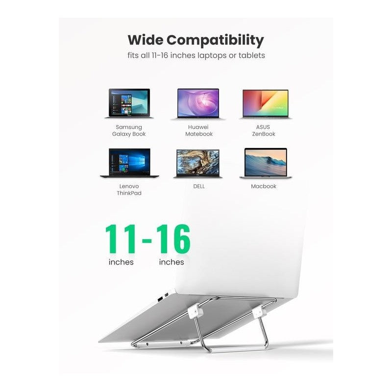 UGREEN Stainless Steel Laptop Stand, Foldable & Portable From 11 to 16 inch - LP230 80348
