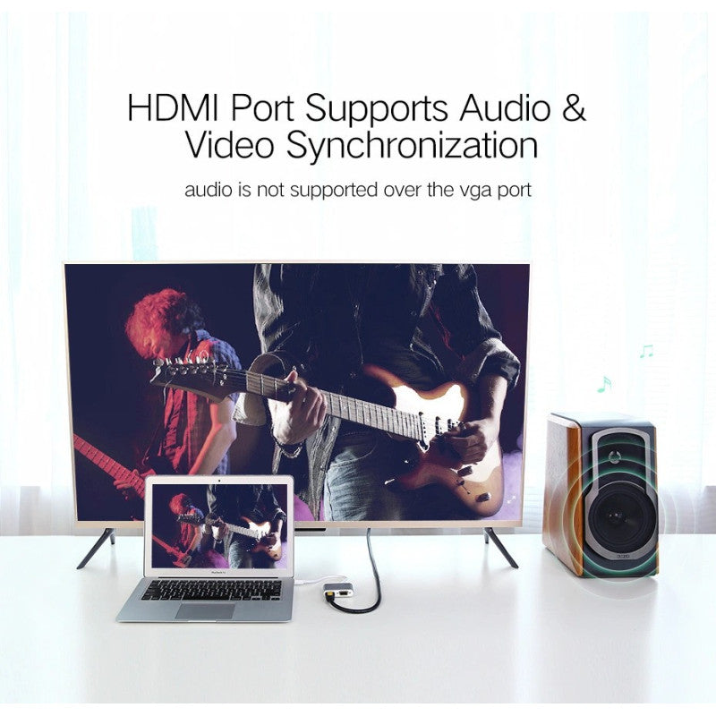 UGREEN Thunderbolt 2.0 4K Mini Display Port Male to VGA + HDMI Female Converter - MD115 20421