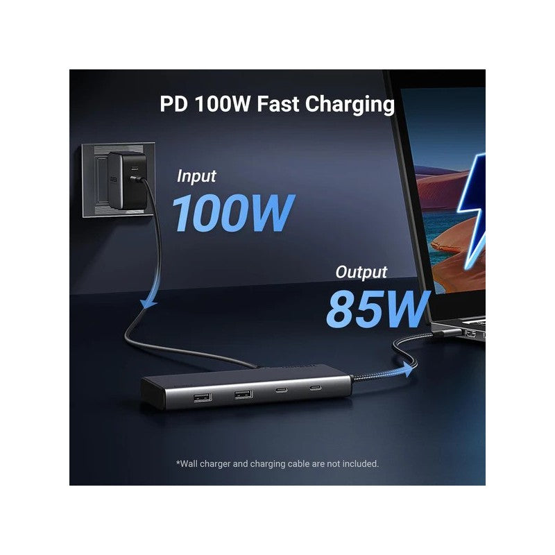 UGREEN Triple Display 8-in-1 USB-C HUB Docking Station 2x USB + 2 USB-C + DP + 2x HDMI + PD Port - CM639 35625