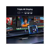 UGREEN Triple Display 8-in-1 USB-C HUB Docking Station 2x USB + 2 USB-C + DP + 2x HDMI + PD Port - CM639 35625