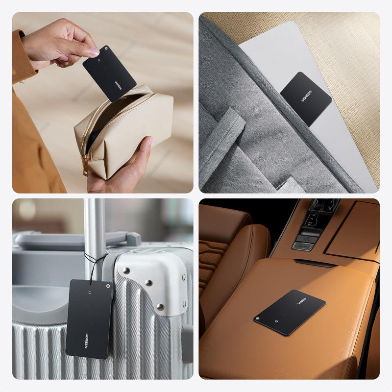 UGREEN Ultra-Slim Bluetooth Tracker for Wallets & Keys - Apple Find My Certified, Waterproof & Rechargeable - CM817 45298