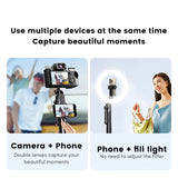 UGREEN Ultra Stable 4 Leg Tripod & Selfie Stick, 1.7m Professional Grade Aluminum, Multi-Device Compatibility - LP849 45301