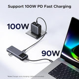 UGREEN Uno 6-in-1 USB-C Hub, HDMI 4K@60Hz, 10Gbps Durable Aluminum Alloy Design with LED Emoji Status Display - CM888 35998