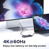 UGREEN Uno 6-in-1 USB-C Hub, HDMI 4K@60Hz, 10Gbps Durable Aluminum Alloy Design with LED Emoji Status Display - CM888 35998