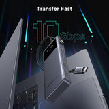 UGREEN Uno 6-in-1 USB-C Hub, HDMI 4K@60Hz, 10Gbps Durable Aluminum Alloy Design with LED Emoji Status Display - CM888 35998