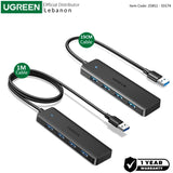 UGREEN USB 3.0 to 4- Port USB 3.0 Hub, with Power Port, Stable Transmission, Data Transfer up to 5 Gbps - CM219 25851 35574