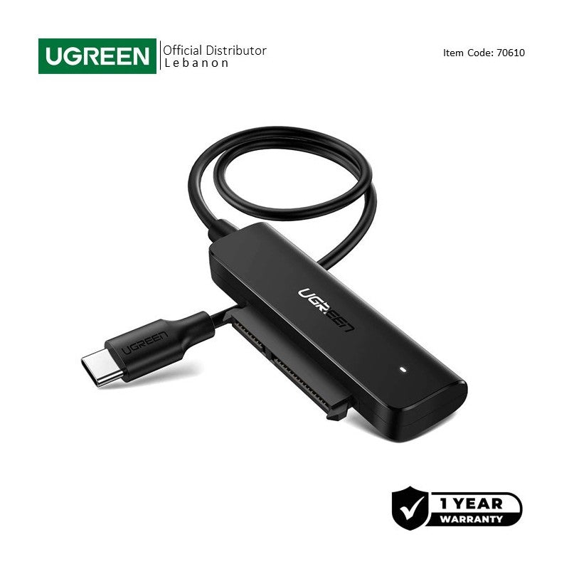 UGREEN USB-C 3.1 to SATA Adapter Cable for 2.5“ HDD and SSD - CM321 70610