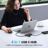 UGREEN USB-C Hub with 2 USB 3.2 Ports and 2 USB-C 3.2 Ports, Power Delivery, Up to 10Gbps Transfer Speed - CM806 35583