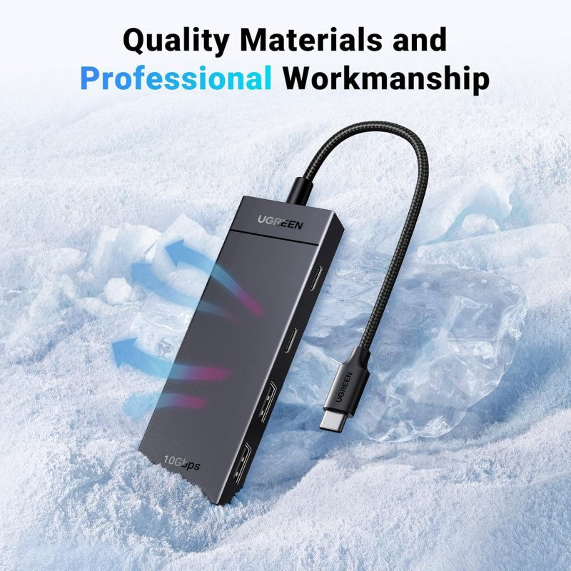 UGREEN USB-C Hub with 2 USB 3.2 Ports and 2 USB-C 3.2 Ports, Power Delivery, Up to 10Gbps Transfer Speed - CM806 35583
