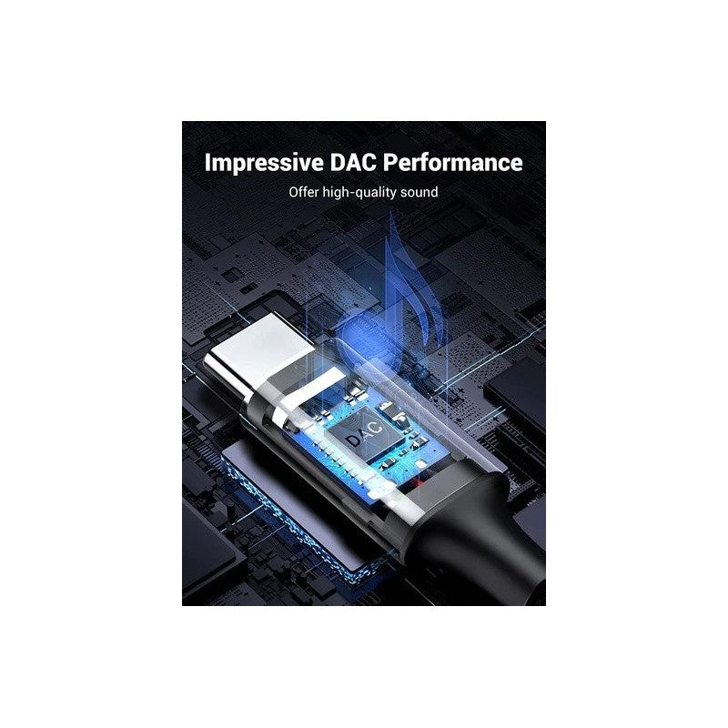 UGREEN USB-C MALE to 3.5MM Audio Cable 1M, Hi-Fi Sound Quality - CM450 20192
