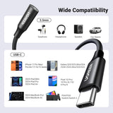 UGREEN USB-C MALE to 3.5MM Female Audio Adapter 24bit/96kHz HiFi DAC Sound Quality - AV161 50631