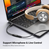 UGREEN USB-C MALE to 3.5MM Female Audio Adapter 24bit/96kHz HiFi DAC Sound Quality - AV161 50631