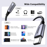UGREEN USB-C MALE to 3.5MM Female Audio Adapter 24bit/96kHz HiFi DAC Sound Quality - AV161 80154