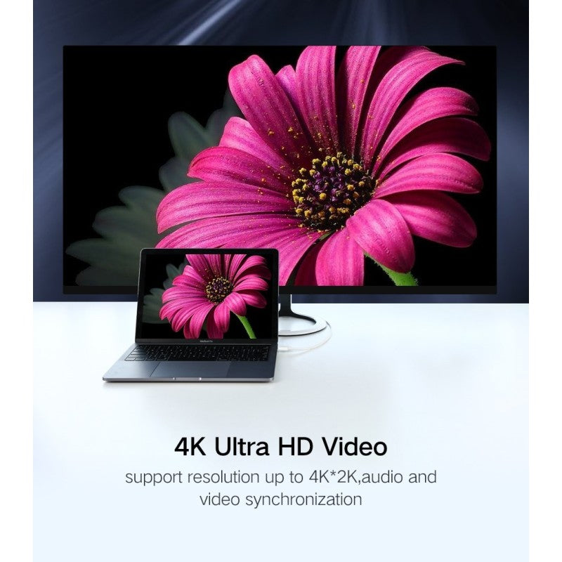 UGREEN USB-C Male to Display Port Male Braided Cable 1.5m, Support 4K@60Hz - MM139 50994