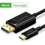 UGREEN USB-C Male to Display Port Male Braided Cable 1.5m, Support 4K@60Hz - MM139 50994